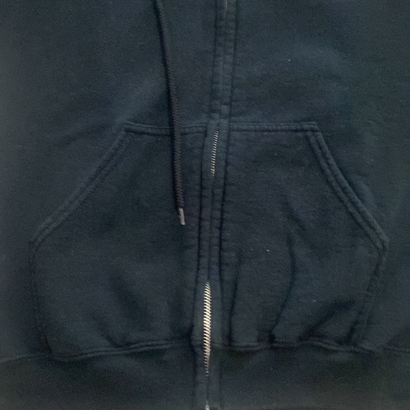 Black zip pocket sweatshirt. Michelle on front Comic book men graphic on back. M - Picture 8 of 8